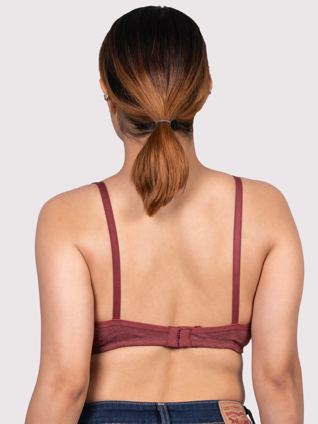 revoue everyday antimicrobial non-padded wirefree pure cotton 3/4th coverage t-shirt bra