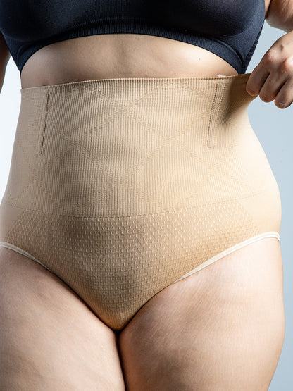 REVOUE High Waist Nude Shapewear & Black Tube Bra Combo