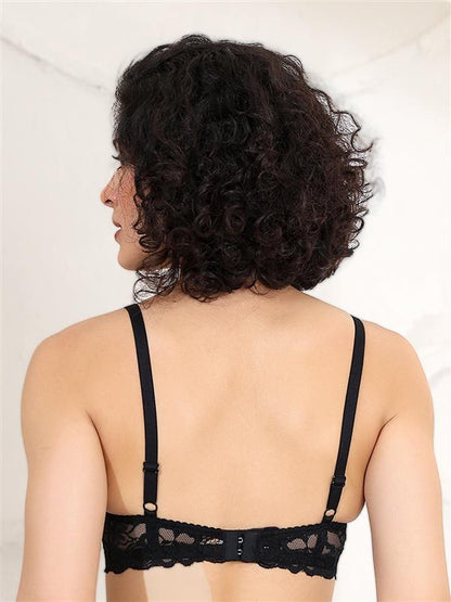 Leopard Printed Lightly padded everyday Bra with Soft Lace Band