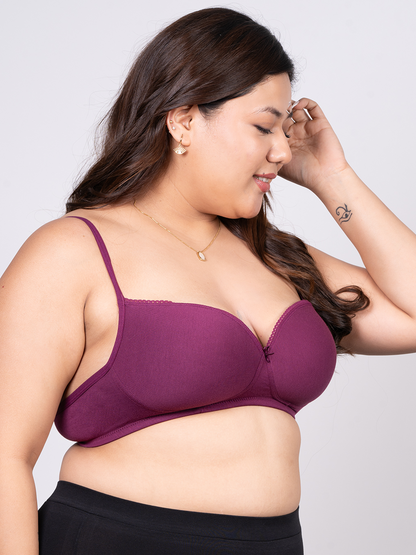 revoue balconette padded medium coverage wirefree bra