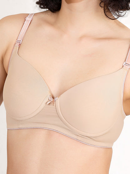revoue air soft full coverage padded wirefree full coverage t-shirt bra