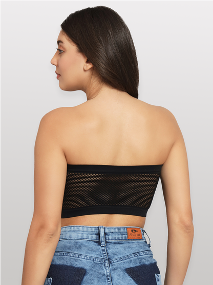 revoue wirefree strapless nylon elastane full coverage tube bra