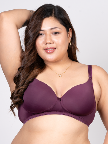 revoue premium padded wirefree full coverage t-shirt bra