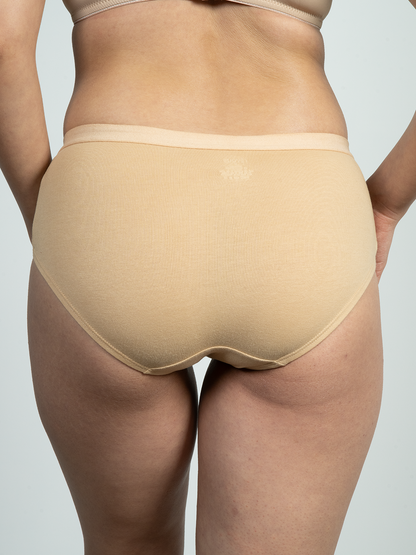 revoue medium rise full coverage no marks cotton hipster panty