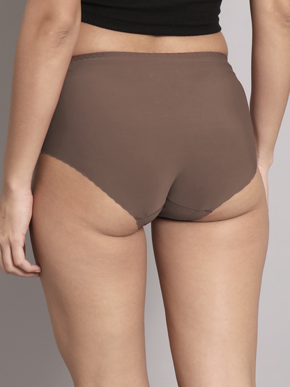 revoue invisible panty line seamless laser cut medium rise full coverage hipster panty