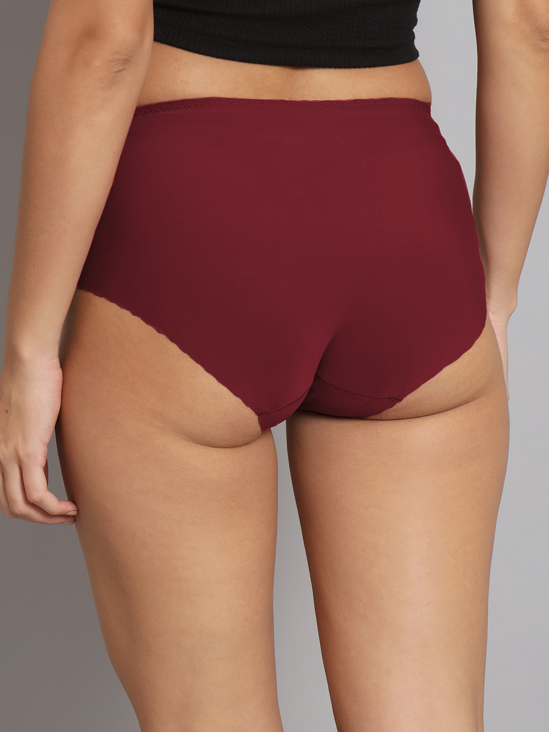 revoue invisible panty line seamless laser cut medium rise full coverage hipster panty