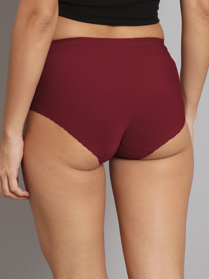 revoue invisible panty line seamless laser cut medium rise full coverage hipster panty