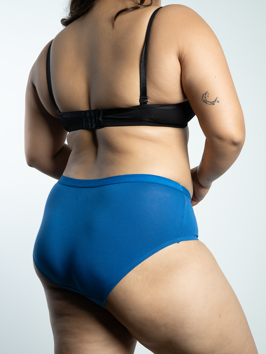 revoue medium rise full coverage no marks cotton hipster panty