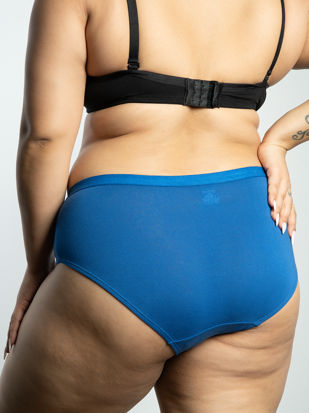 revoue medium rise full coverage no marks cotton hipster panty