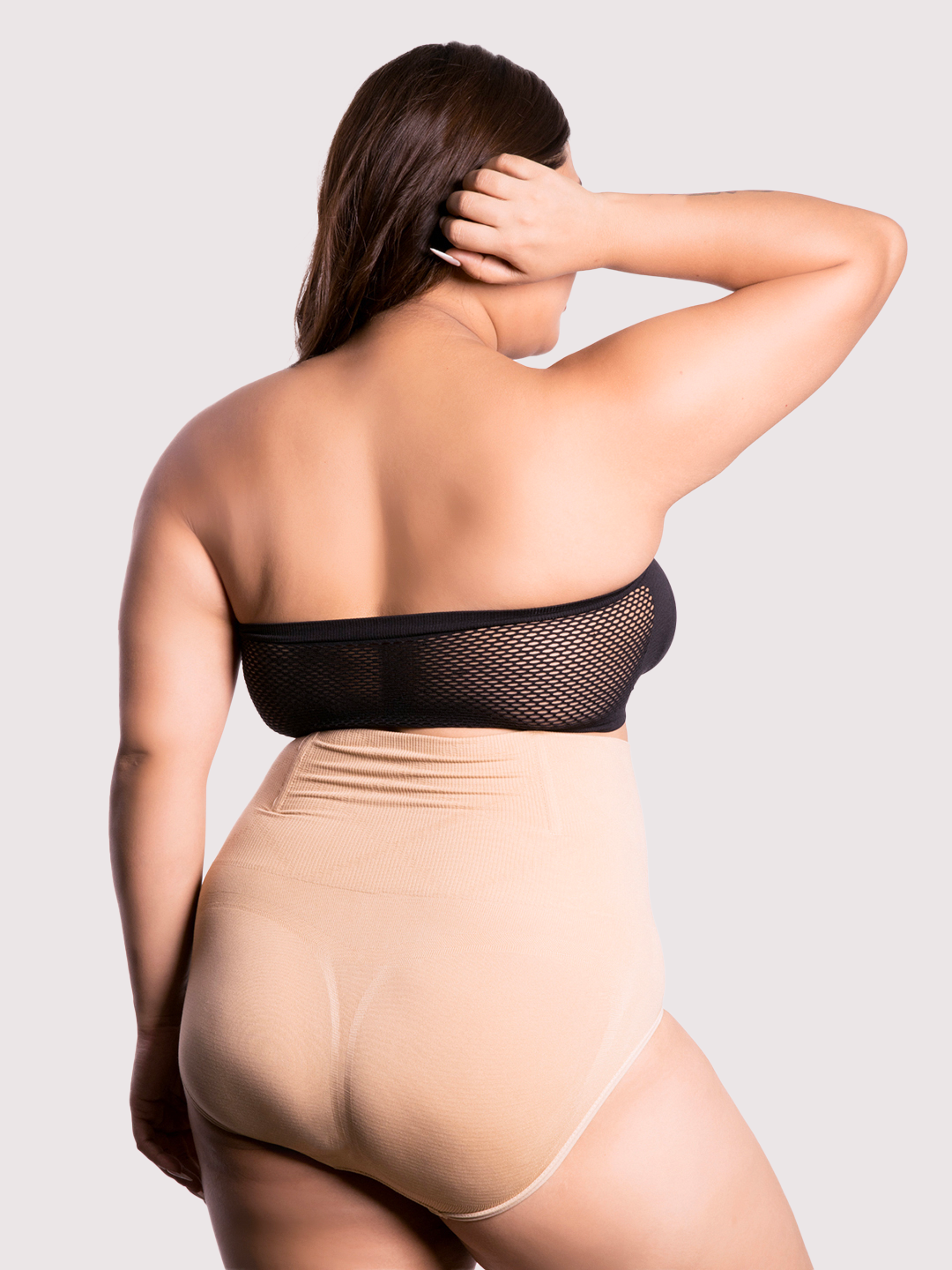 revoue high waist tummy control cotton spandex bikini shapewear