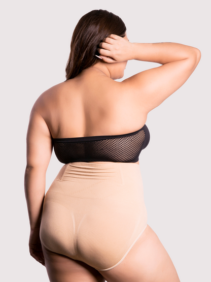 revoue high waist tummy control cotton spandex bikini shapewear