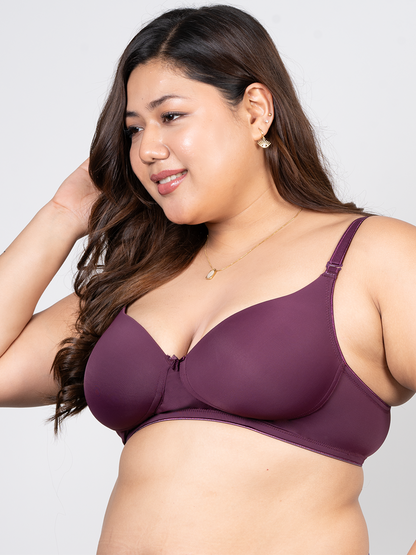 revoue premium padded wirefree full coverage t-shirt bra