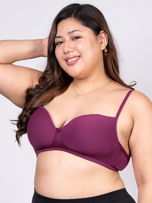 revoue balconette padded medium coverage wirefree bra
