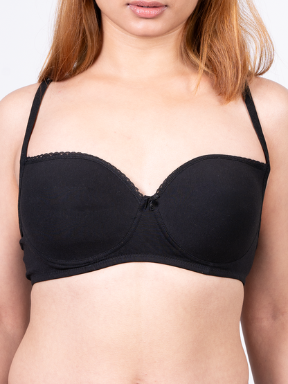 revoue balconette padded medium coverage wirefree bra