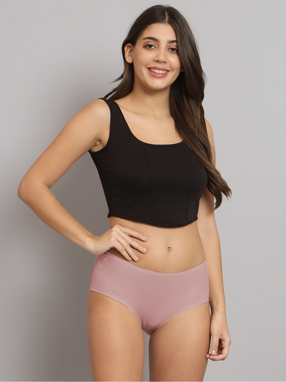 revoue invisible panty line seamless laser cut medium rise full coverage hipster panty