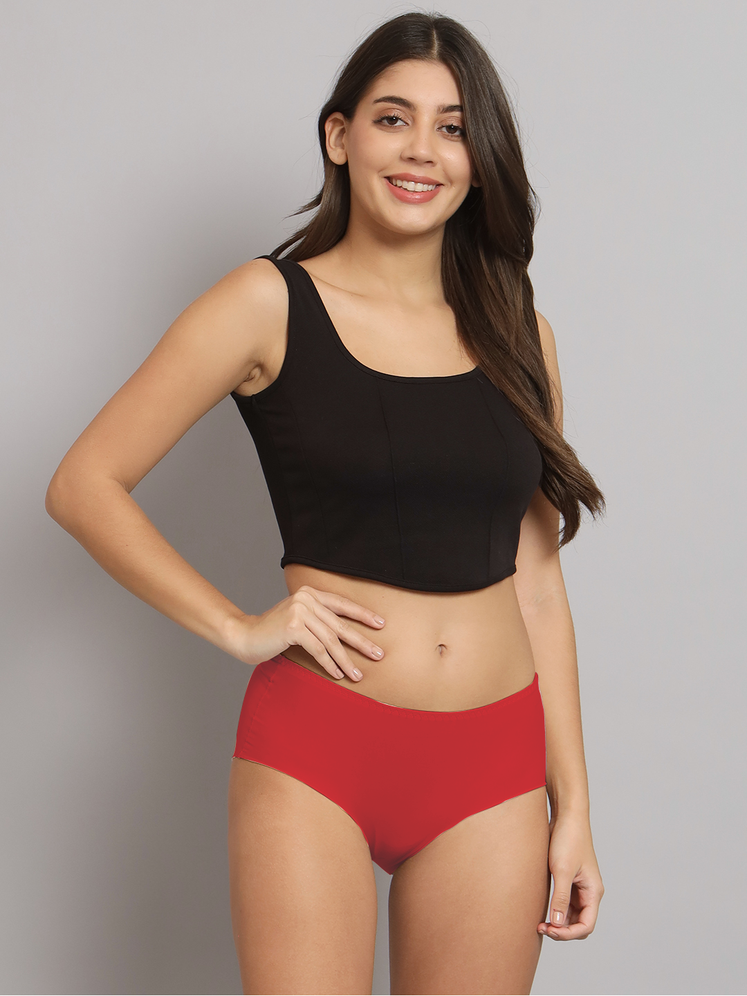 revoue invisible panty line seamless laser cut medium rise full coverage hipster panty