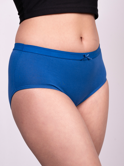 revoue medium rise full coverage no marks cotton hipster panty