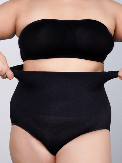 revoue high waist tummy control cotton spandex bikini shapewear