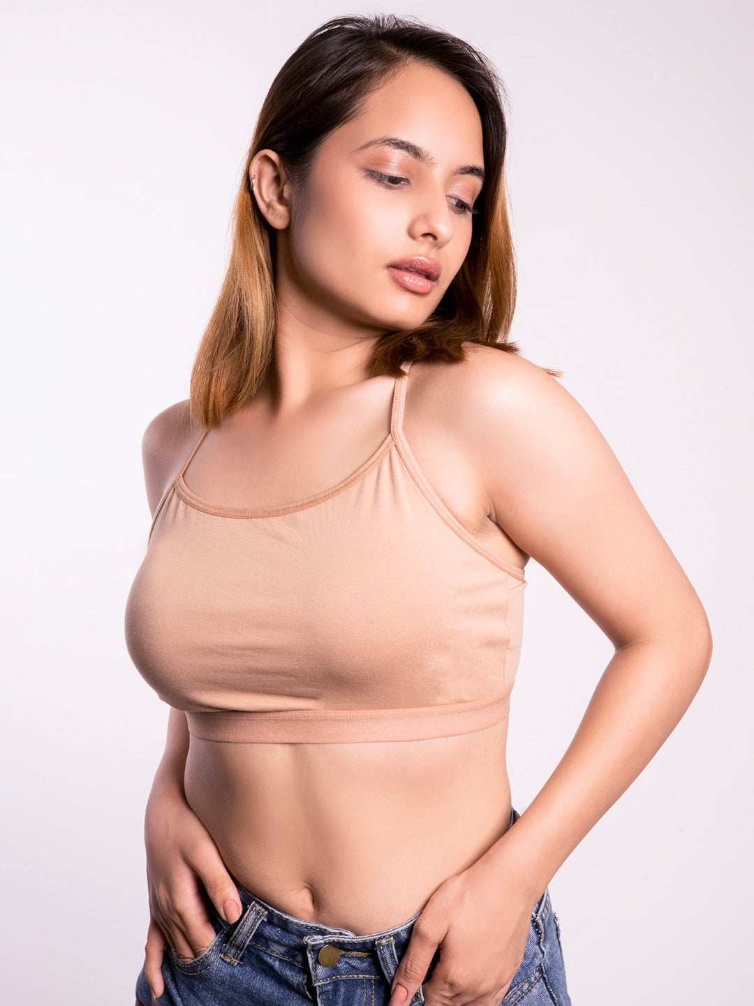 revoue trendy stretch wirefree cotton elastane full coverage teenage bra