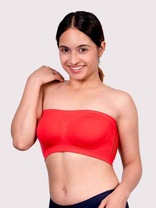revoue wirefree strapless nylon elastane full coverage tube bra