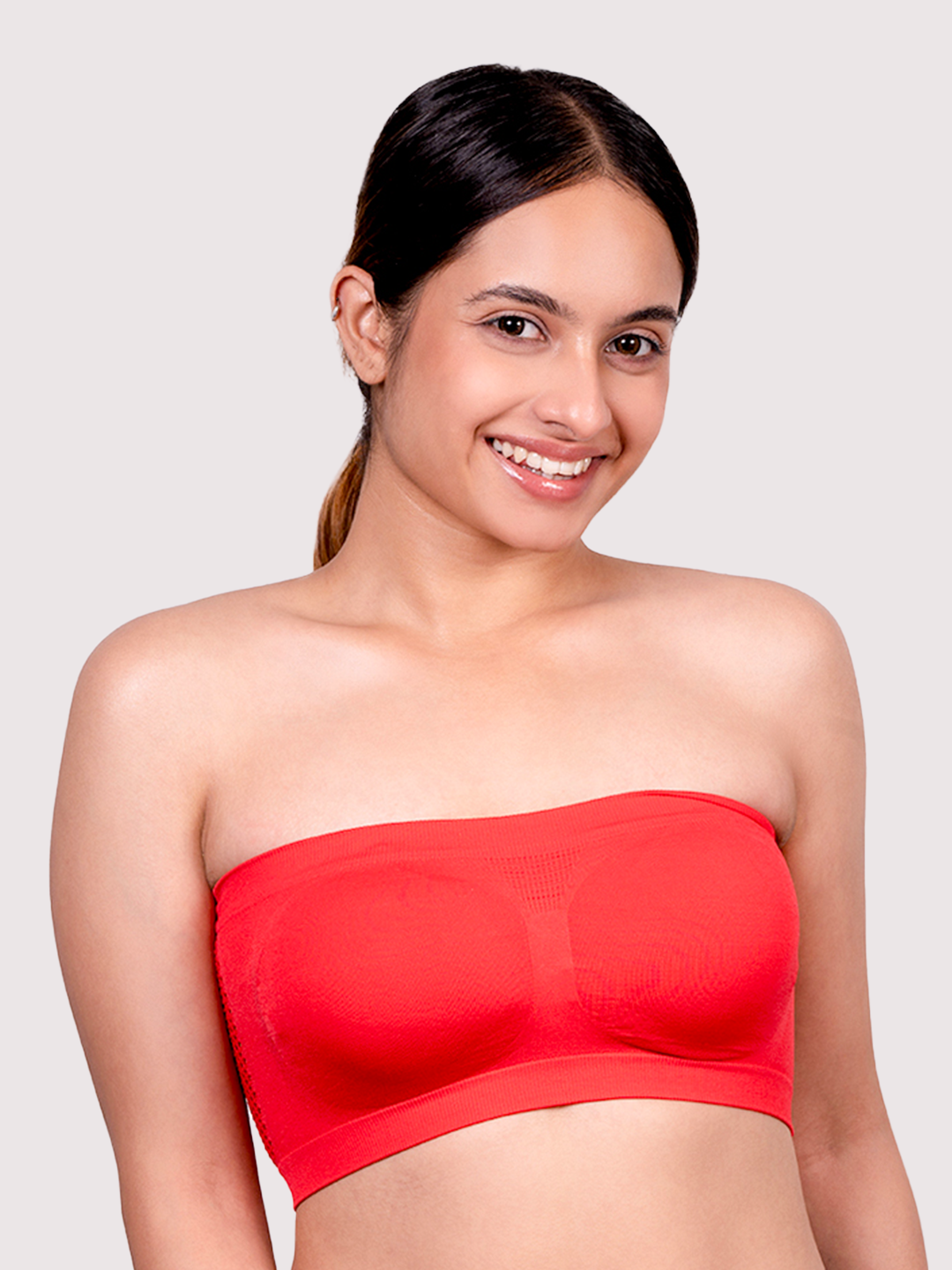 revoue wirefree strapless nylon elastane full coverage tube bra