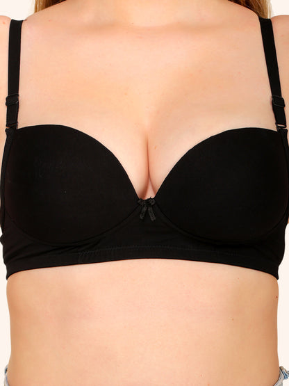revoue comfy padded wirefree low coverage t-shirt bra